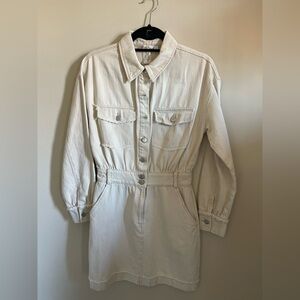 Women's Cream denim dress